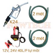 KIT bơm dầu diesel 12V/24V đồng hồ điện tử K24