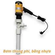 Bơm hóa chất thùng phi nhựa PVDF 750W/220V